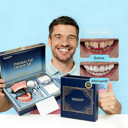 🔥🔥🔥Ends Today: 70% OFF!🦷 Yagoo® Custom-Fit Full Functional Dentures Make you more confident