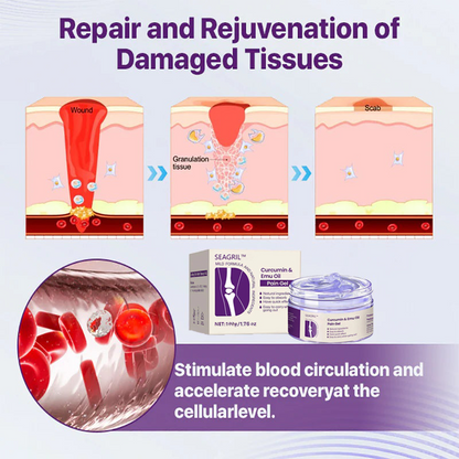 SEAGRIL™ Curcumin & Emu Oil Pain Gel – 🏥Backed by US Osteopathic Experts