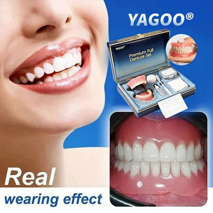 🔥🔥🔥Ends Today: 70% OFF!🦷 Yagoo® Custom-Fit Full Functional Dentures Make you more confident