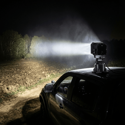 Motorized Remote Control Laser LED Searchlight: Command the Night！💡🔥✨