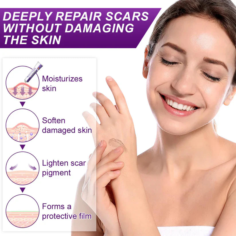 SEAGRIL™ Scar Gel –  Clinically Proven Formula to Soften, Flatten & Fade Scars from Surgery, Acne, Burns, and Keloids
