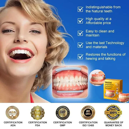 🌎Ends Today: 70% OFF! ⏰Yagoo™ Medical Full Denture with Strong Suctiond🦷Obtain American Dental Association (ADA) Certification