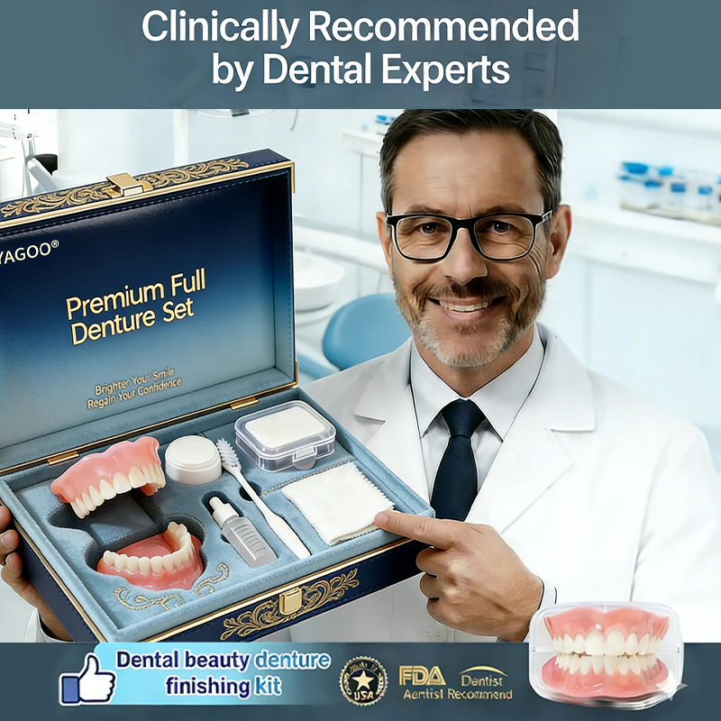 🔥🔥🔥Ends Today: 70% OFF!🦷 Yagoo® Custom-Fit Full Functional Dentures Make you more confident