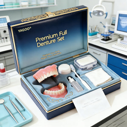 🔥🔥🔥Ends Today: 70% OFF!🦷 Yagoo® Custom-Fit Full Functional Dentures Make you more confident