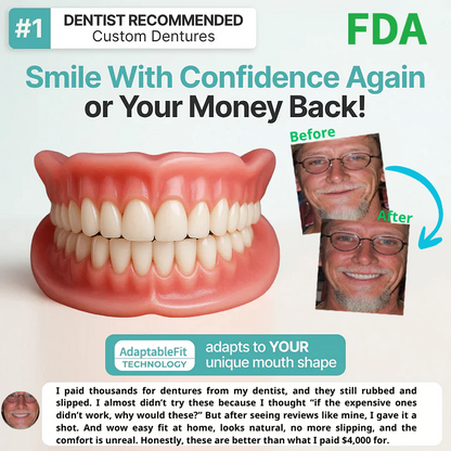 🌎Ends Today: 70% OFF! ⏰Yagoo™ Medical Full Denture with Strong Suctiond🦷Obtain American Dental Association (ADA) Certification